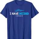 Water Immersion Baptism BAPTIZED; I Have Decided 2-Cor.5:17 T-Shirt, Size L