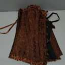 WHIPPY Women's Bustier Corset Tops for Women Lace Up Boned Overbust Bustier Shapewear Lingerie Top Waist Training Corset (X-Large, Coffee)