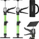 KILOUPOLE Cabinet Jack Support Pole, 13.823.6 Inches Steel Telescopic Quick Support Rod, Third Hand Tool Support System, Drywall Jack, Cargo Bars, 132 LB Capacity, 2Pack