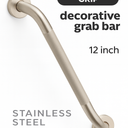 Zenna Home Decorative Grab Bar Stainless Steel