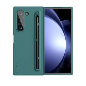 Nillkin for Samsung Fold 6 Case with Writing Pen 【Upgrade Version】, Superior Liquid Silicone & Wireless Charging & S Pen Holder Slot Protective Samsung Galaxy Z Fold 6 Slim S Pen Phone Case, Green