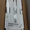 YDN Electric Standing Desk Adjustable Height, 40 x 24 Inches Stand up Desk with Cable Management, Home Office Desks with Splice Board & White Frame, White Top