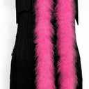 2 Yards 30g Fluffy Marabou Feather Boa for DIY Craft Sewing Trim Home Wedding Party Decoration-Pink
