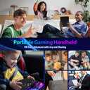 R60MAX Retro Handheld Game Console, 6.0 Inch HD IPS Screen, Retro Gaming Console Built-in 20000+Games, Portable Video Console, Linux System, Retro Game Consoles Ultra-Long Standby Time (Black 128GB)