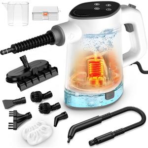 Handheld Steam Cleaner, Multi-Surface Steam Cleaner with Safety Lock, Adjustable Portable Steamer Cleaning with 11pcs Accessories for Home,Floor,Grout, Car, Couch,Furniture - 450ML Water Tank