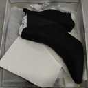 Allegra K Women's Pointed Toe Block Heel Ankle Chelsea Boots (Size 8)