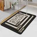 YDKGL Bathroom Rugs, Ultra Thin Bath Mat Fit Under Door Super Absorbent Non Slip Quick Dry Bath Mat, Rubber Backing Shower Mat Outside Shower
