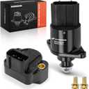 A-Premium Idle Air Control Valve IAC + Throttle Position Sensor TPS Compatible with Jeep Grand Cherokee 1999-2004 & Dodge Durango 2000-2002, Dakota 2000-2002, Ram 1500 2002-2003 3.7L 4.7L