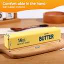 Big Butter Squishy,Giant Squishies Butter 14 OZ,Jumbo Slow Rising Squeeze Toys,Large Soft PU Foam Fidget Toy for Anxiety & Sensory Stress Relief 8.7*1.8*1.8 Inch (Big-Yllow Butter 1Pack)