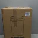 BestOffice Black Plastic Touch Free High-Capacity Garbage Can with Lid, 49L/13G, Rectangular, Quiet Close, Kitchen, Bedroom, Bathroom, Office