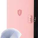 Relaehih 9 Pocket Toploader Binder with Lock Holds 288 Top Loaders Premium Zipped Double-Sided Card Album for Trading, MTG, Sports Cards (Pink)