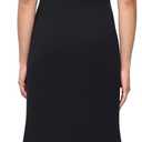 Alex Evenings Women's Stretch Crepe Dress with Puff Shoulder Elbow Sleeves, Tucked Waist Detail and Cascade Ruffle, 18
