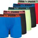 PUMA Boys' 5 Pack Performance Boxer Briefs (Assorted) XL