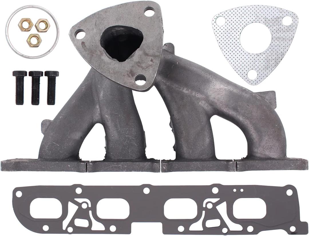 NewYall L4 2.4L Exhaust Manifold with Gasket Kit for Buick Allure 10, LaCrosse 10-16, Regal 11-17, Verano 12-17, Chevrolet Impala 14, Malibu 08-14, Orlando 12-14, Pontiac G6 09-10, Saturn Aura 2009