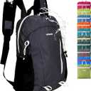 15L Water-resistant Hiking Daypack, Small Backpack Travel Outdoor, Lightweight Day Pack with Tool Loops