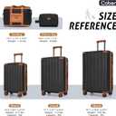 Cobens Luggage Sets 5PCS, Durable Hardshell Suitcases with Wheels, 20/24/28 | Lightweight ABS, TSA-Approved Locks, Detachable 360° Spinner Wheels, Carry-On & Checked Family Travel