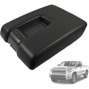 Center Console Armrest Lid Fit for Toyota Tundra 2014-2021 Black