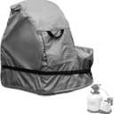 okcool Sand Filter Pump Cover,Waterproof Anti-UV Pool Pump Sand Filter Winter Cover,Fits Most Brands Sand Filter on Market(Grey)