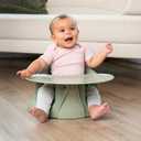 Upseat The Original Ergonomic Baby Floor & Booster Seat with Tray, Developed with Physical Therapists for Upright Posture & Healthy Hip Development, 424 Months, Extra-Large Tray (Sage)