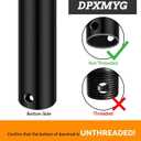 2 x 36 inch Ceiling Fan Downrod, 3 FT Black Downrod for Ceiling Fan, 1 inch Outside Diameter, Boom Suitable for a Wide Range of Fans (Black, Not Threaded)