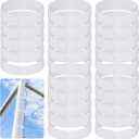 50 Pcs Goal Net Straps Soccer Attachment Straps Trap White for Holding Nets to the Goal Posts for Boys Kids Soccer Training, 14 x 0.8 Inch