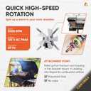 Canamax Upgraded Induction Fan Replacement Part for Pit Boss, Traeger, Camp Chef, Z Grills Pellet Grills - AC120V 60Hz Combustion Fan Kit
