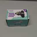 Door Lever Lock (2 Pack) Prevents Toddlers from Opening Doors. 3.25" L * 1.5" W * 4.5" H Easy One Hand Operation for Adults. Durable ABS with 3M Adhesive Backing. Simple Install, Black