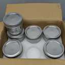 Amzcku 4 oz Glass Mason Jars with Regular Mouth Lids - 24-Pack Glass Canning Jars for Storage, Overnight Oats, Jam, Jelly, Honey, Beans, Spices, Wedding Favors, Shower Favors