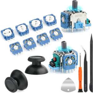 for PS5 Joysticks Replacement for PlayStation 5 PS5 Potentiometer 3D Joystick Module Thumbstick Controller Accessories Parts with Repair Tools