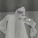 Princess Costume Kids Girls Force Knight Cosplay White Dress Belt Outfit for Birthday Halloween (120)