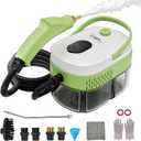 Steam Cleaner,15s Heat-Up,1.4L Tank,Steamer for Cleaning with 10 pcs Accessories,Multi-2500W High Temperature and Pressure Handheld Steamer,Steam Clea (1-Green)