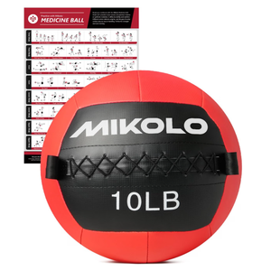 Mikolo Medicine Ball, Wall Ball,Soft Medicine Ball Set,Slam Ball for Core Training, Strength Workouts -Multi-Weight 10lbs 20lbs Exercise Balls for Home Gym, Functional Fitness (10LB)