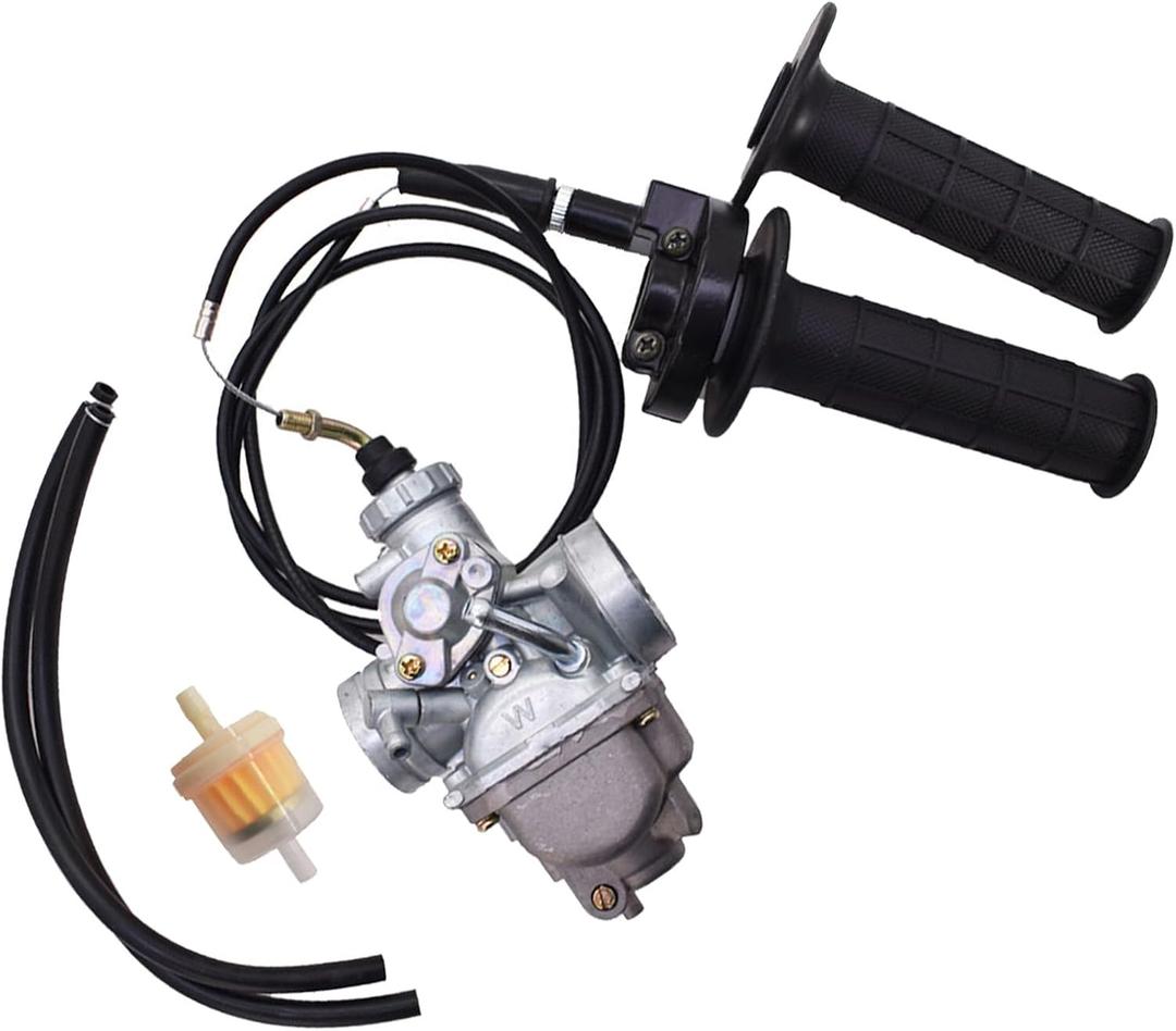 ALL-CARB Carburetor and Throttle Cable Handle Grip Replacement for Yamaha TTR125 TTR125LE TTR125E 2000 2001-2007