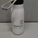 Small Water Bottle 12 oz, Dusgut Insulated Water Bottle, Stainless Steel, Wide Mouth Portable Lid, Ice White
