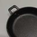 Mini Cast Iron Skillets 5 x 5 x 1.3 Inch Cast Iron Pan Small Ramekin Set Black Casserole Dish Cookware Oven Safe Mini Skillets for Kitchen Indoor Outdoor Picnic (2 Pack)