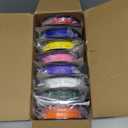 250g High Speed SUNLU PLA Filament 1.75mm Bundle, 250g Spool, 8 Rolls, White+Blue+Red+Yellow+Pink+Orange+Olive Green+Lavender Purple