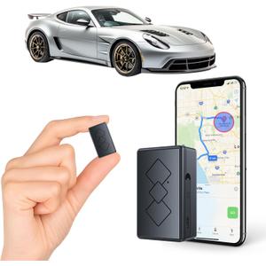 Mini GPS Tracker for Vehicles,Portable Real Time Magnetic GPS Tracking Device for Car, Full Global Coverage Location Tracker for Kids,Dogs,Trucks/Person,No Subscription Required/No Monthly Fee