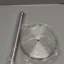 Paper Towel Holder Countertop, Standing Paper Towel Roll Holder for Kitchen Bathroom, with Weighted Base for One-Handed Operation (Stainless Steel Base, Brushed Nickel)