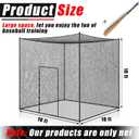 Syhood Baseball Batting Cage Net for Backyard NET ONLY, 10 x 10 x 10 ft