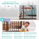 Regalo Safety 30"-41.5" Extra Wide Baby Gate, Bottom of Stairs & Doorways