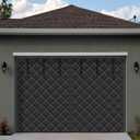 8 x 7 ft Garage Door Screen Insulation Kit Magnetic Thermal Insulated Door Screen Garage Winter Doors Curtain for Carport Blanket Weatherproof, Windproof, Soundproof