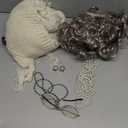 EBYTOP Old Lady Costume for Kids 100 Days of School Costume for Girls 100th Day Grandma Dress Up,Set1