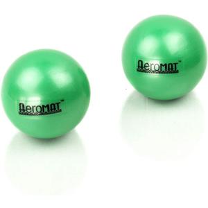 AEROMAT Mini Weight Balls - Come in Pairs - 3.5" Diameter - Intended for Strength Training /Rehabilitation Exercises, 1 Pounds 