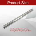409 Steel 4'' Inch OD Straight Exhaust Pipe Mandrel Tubing Pipe 48" / 4 Ft Long Custom Fitment For Exhaust System