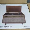 Victrola Century 6-in-1 Vinyl Record Player & Music Center 3-Speed Turntable, CD & Cassette Player, VINYLSTREAM, Bluetooth & 3.5mm Aux, Record Player with Speakers, Mid Century Design (Walnut)
