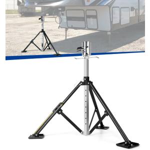 Heavy Duty Tripod Stabilizer for Trailer, 5th Wheel Tripod Adjustable from 34" to 59"(Patented Design)