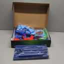 SpringFlower Shooting Game Toy For 5 6 7 8 9 10+ Years Olds Boys, 2 Pk Foam Ball Popper Air Toy Guns With Standing Shooting Target, 24 Foam Balls, For Kids