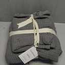 Ultra Soft Muslin Towel Adult Set, 100% Turkish Cotton 4-Layer 2 Pieces Luxury Muslin Hand & Bath Towels Sets for Bathroom (Dark Gray, 1 Bath & 1 Hand Towel Set)