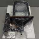 Oil Rubbed Bronze Outdoor Wall Light, 12'' Exterior Lighting Fixture with Water Ripple Glass, Hardwired Die-Casting Aluminum Porch Light, Waterproof Outside Wall Sconce, Bulb Not Included