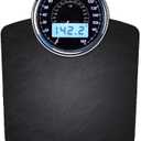 EILISON Highly Advance 2-in-1 Digital & Analog Weighing Scale for Body Weight-400lbs, 4 High Precison GX Sensor Accurate, Thick Tempered Glass, Extra Large Display (New Black)
